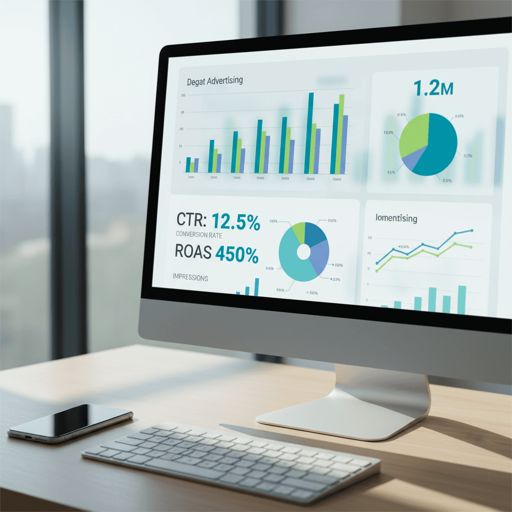 Digital advertising dashboard display